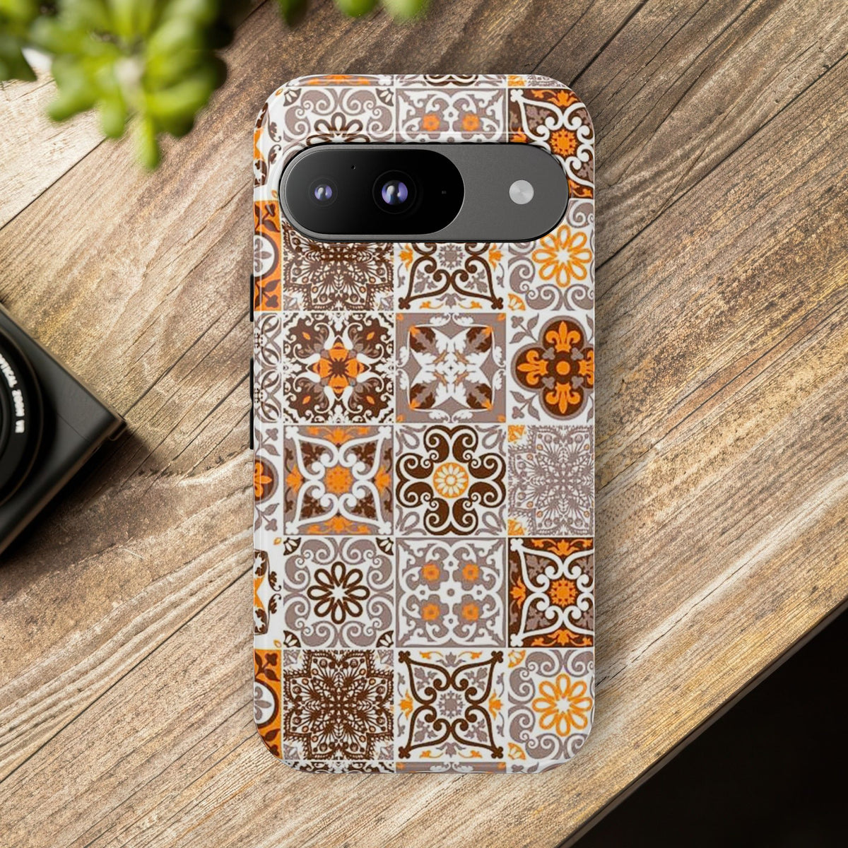 Vintage Mosaic Tile Graphic Tough Phone Cases