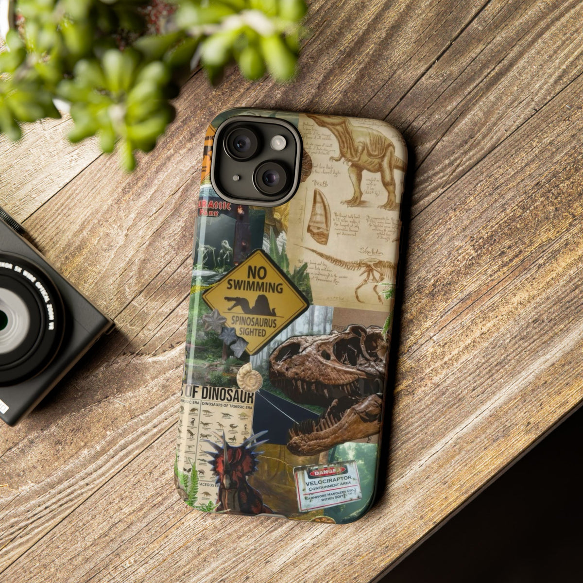 Aesthetic Dinosaur Case - Vintage Jurassic World Graphic Tough Phone Cases
