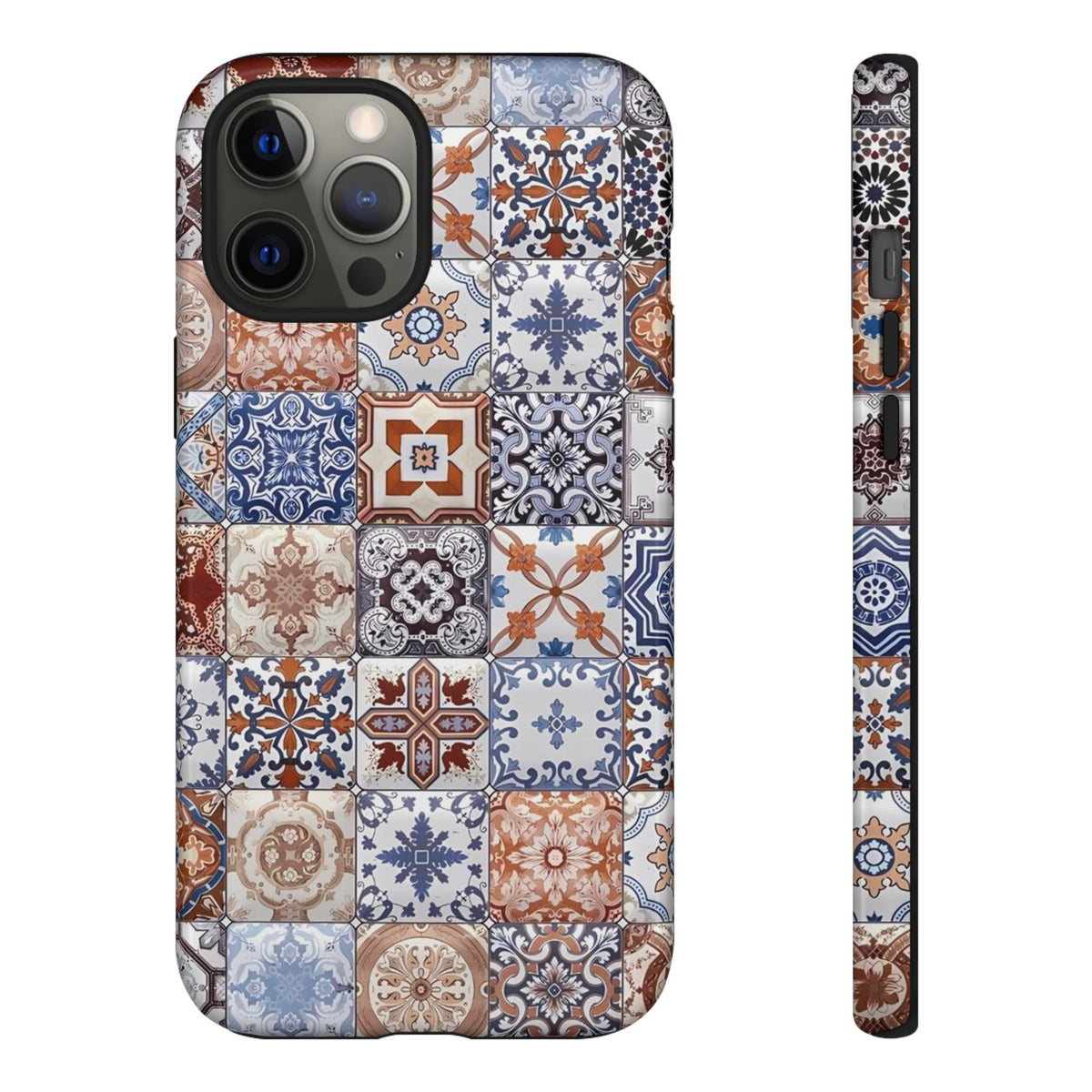 Vintage Mosaic Tile Graphic Tough Phone Cases