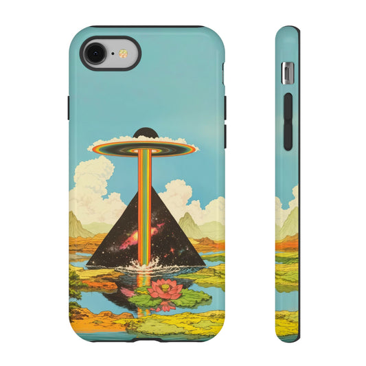 Vintage Alien UFO Graphic Tough Phone Cases