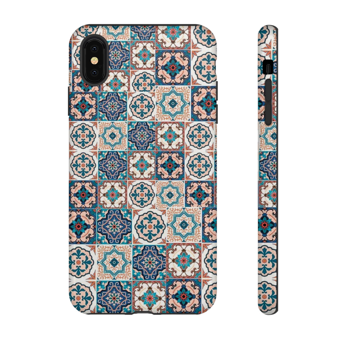 Vintage Mosaic Tile Graphic Tough Phone Cases