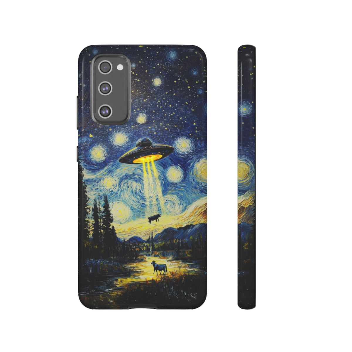 Vintage Alien UFO Graphic Tough Phone Cases