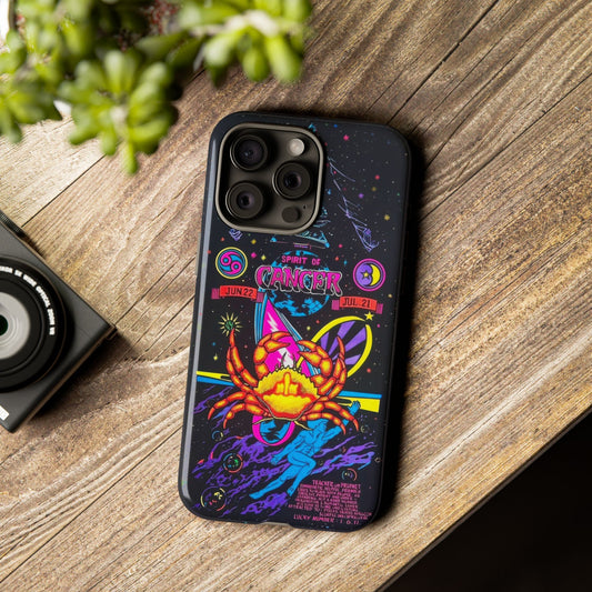 Spirit of Cancer - Vintage Zodiac Sign Graphic Tough Phone Cases