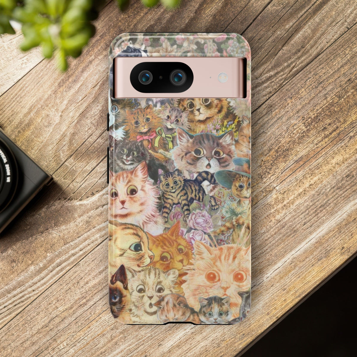 Aesthetic Cats Case - Vintage Kitty Graphic Tough Phone Cases