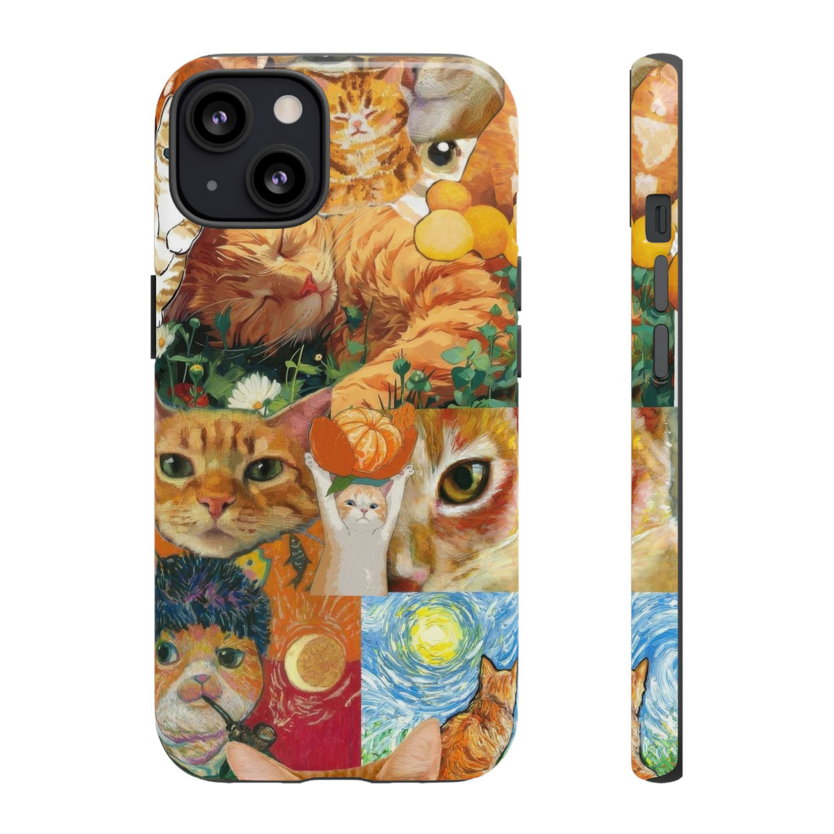 Aesthetic Cats Case - Vintage Kitty Graphic Tough Phone Cases