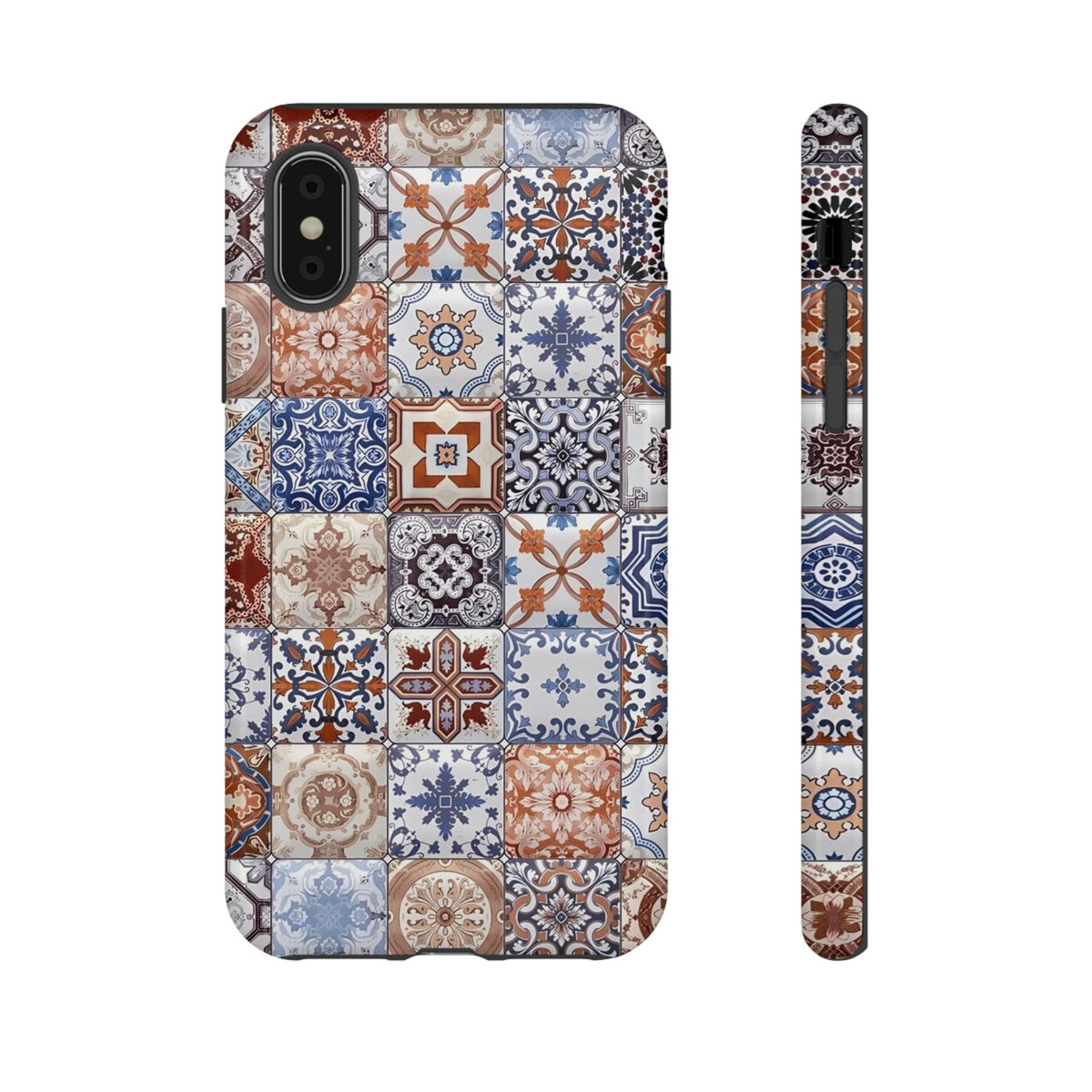 Vintage Mosaic Tile Graphic Tough Phone Cases