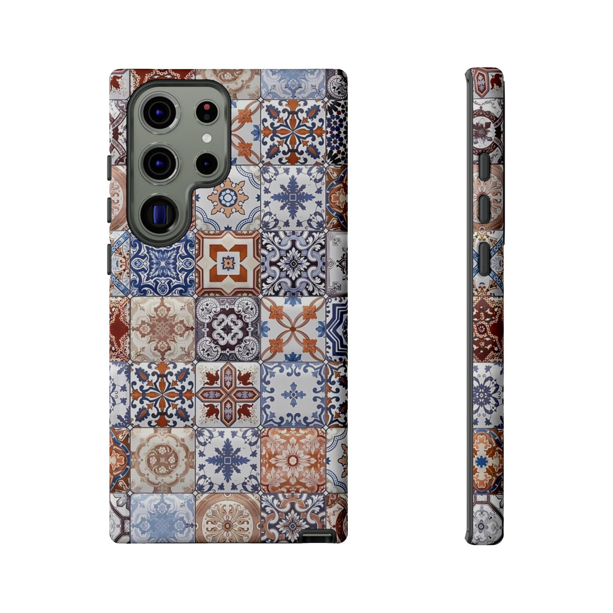 Vintage Mosaic Tile Graphic Tough Phone Cases