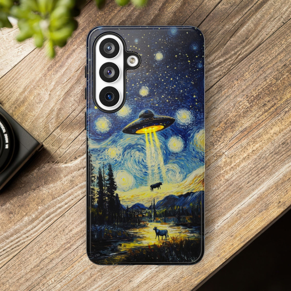Vintage Alien UFO Graphic Tough Phone Cases