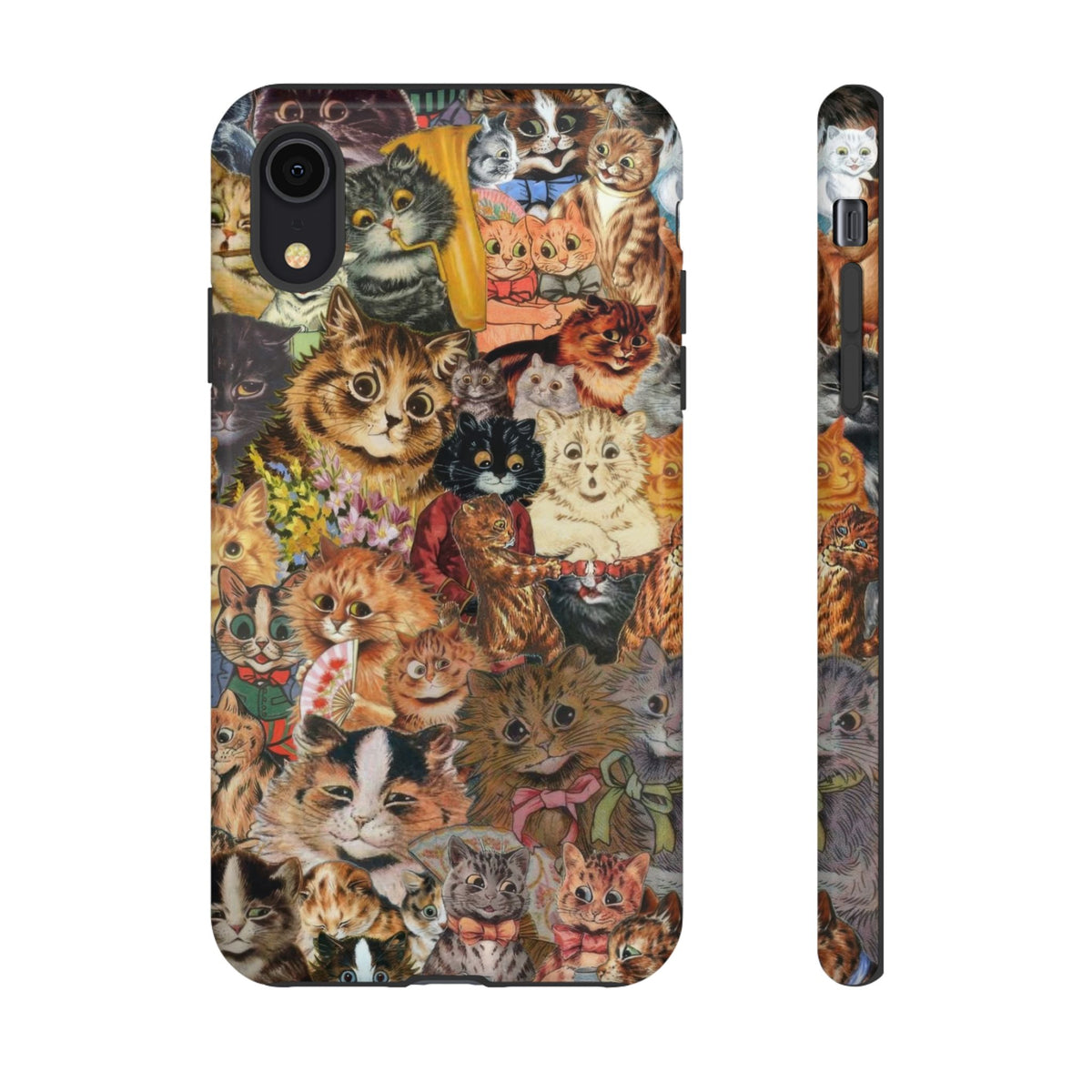 Aesthetic Cats Case - Vintage Kitty Graphic Tough Phone Cases