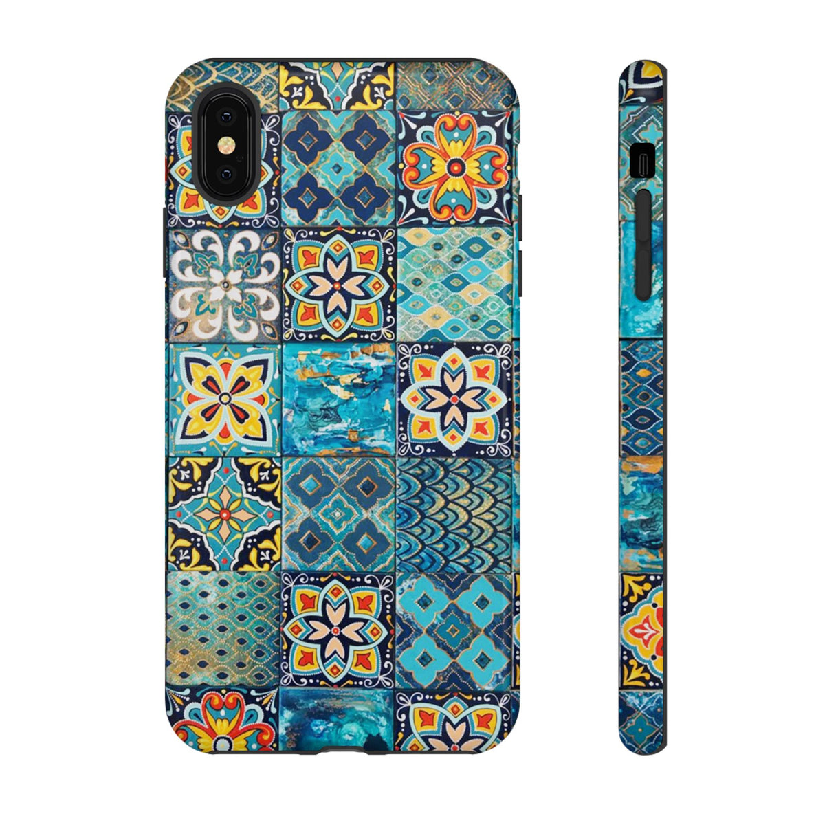 Vintage Mosaic Tile Graphic Tough Phone Cases