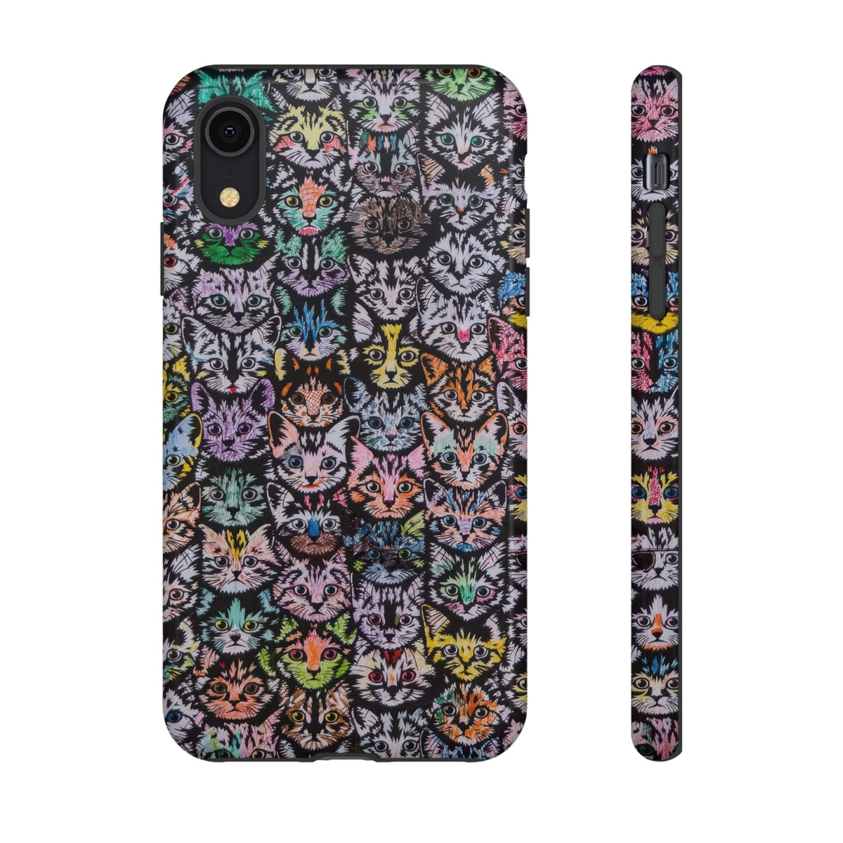 Aesthetic Cats Case - Vintage Kitty Graphic Tough Phone Cases