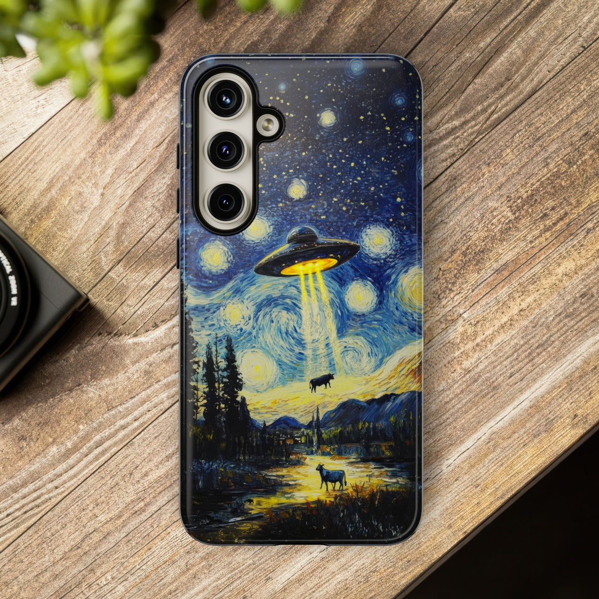 Vintage Alien UFO Graphic Tough Phone Cases