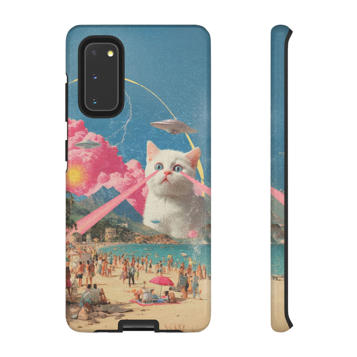 Vintage Alien UFO Graphic Tough Phone Cases