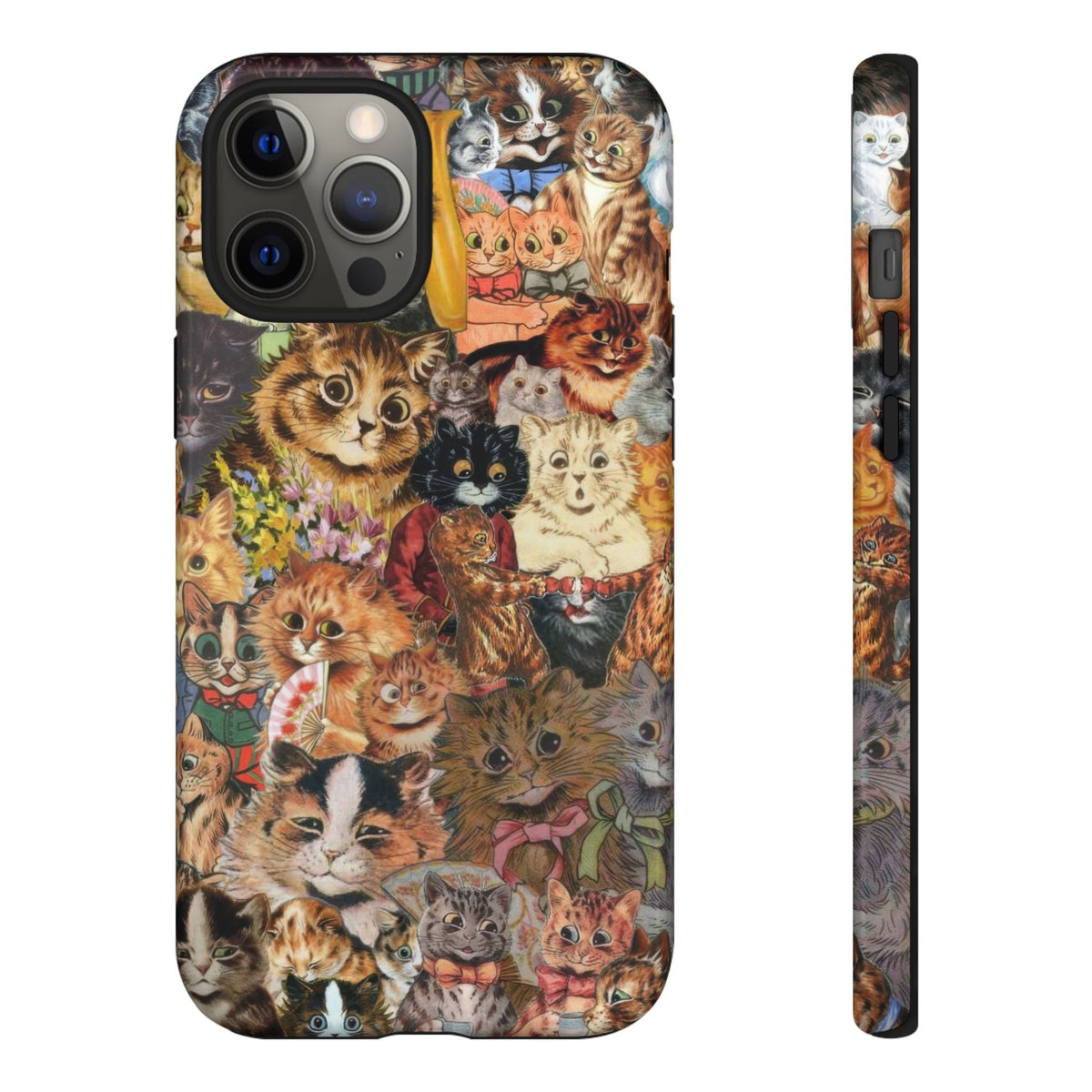 Aesthetic Cats Case - Vintage Kitty Graphic Tough Phone Cases