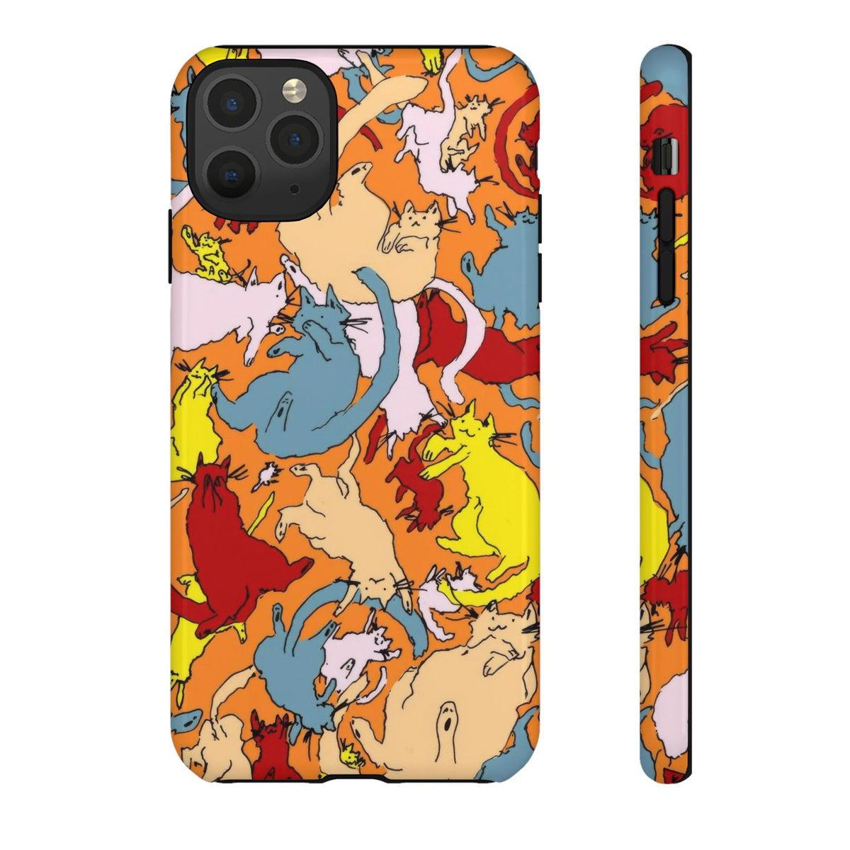 Aesthetic Cats Case - Vintage Kitty Graphic Tough Phone Cases