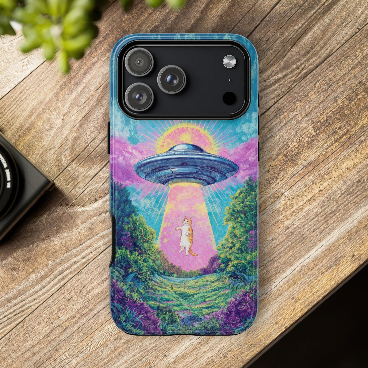 Vintage Alien UFO Graphic Tough Phone Cases