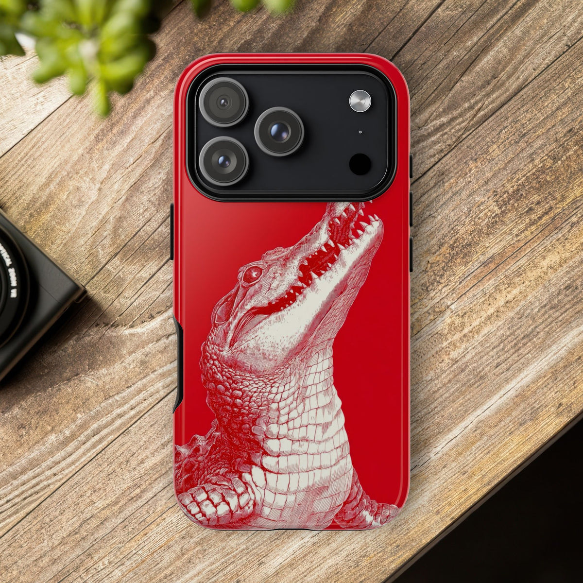 The Crocodile - Etching Style Series Graphic Tough Phone Cases