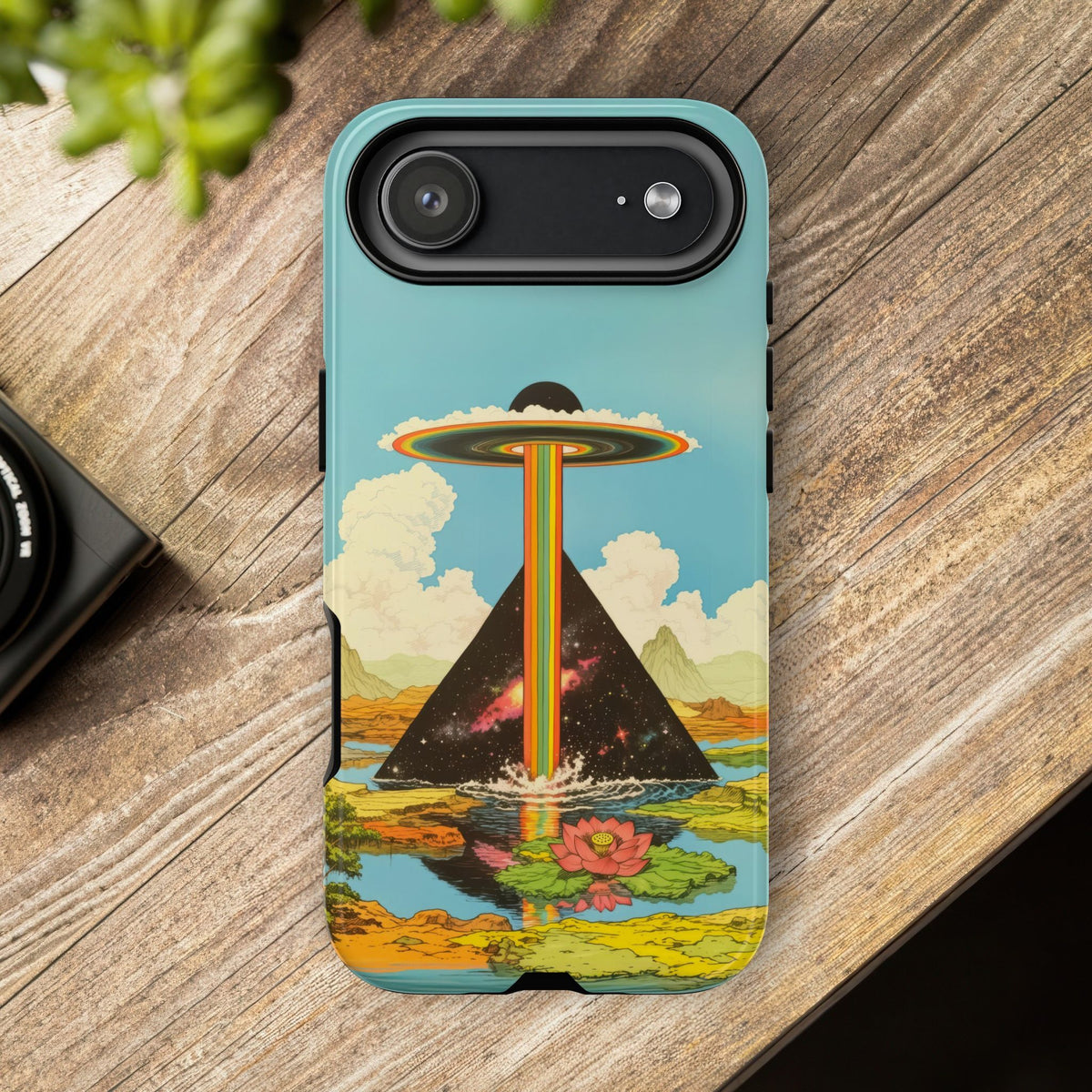 Vintage Alien UFO Graphic Tough Phone Cases