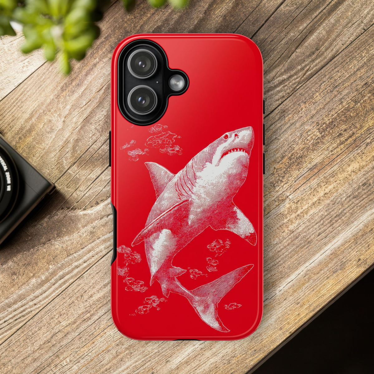 The Shark - Etching Style Series Graphic Tough Phone Cases