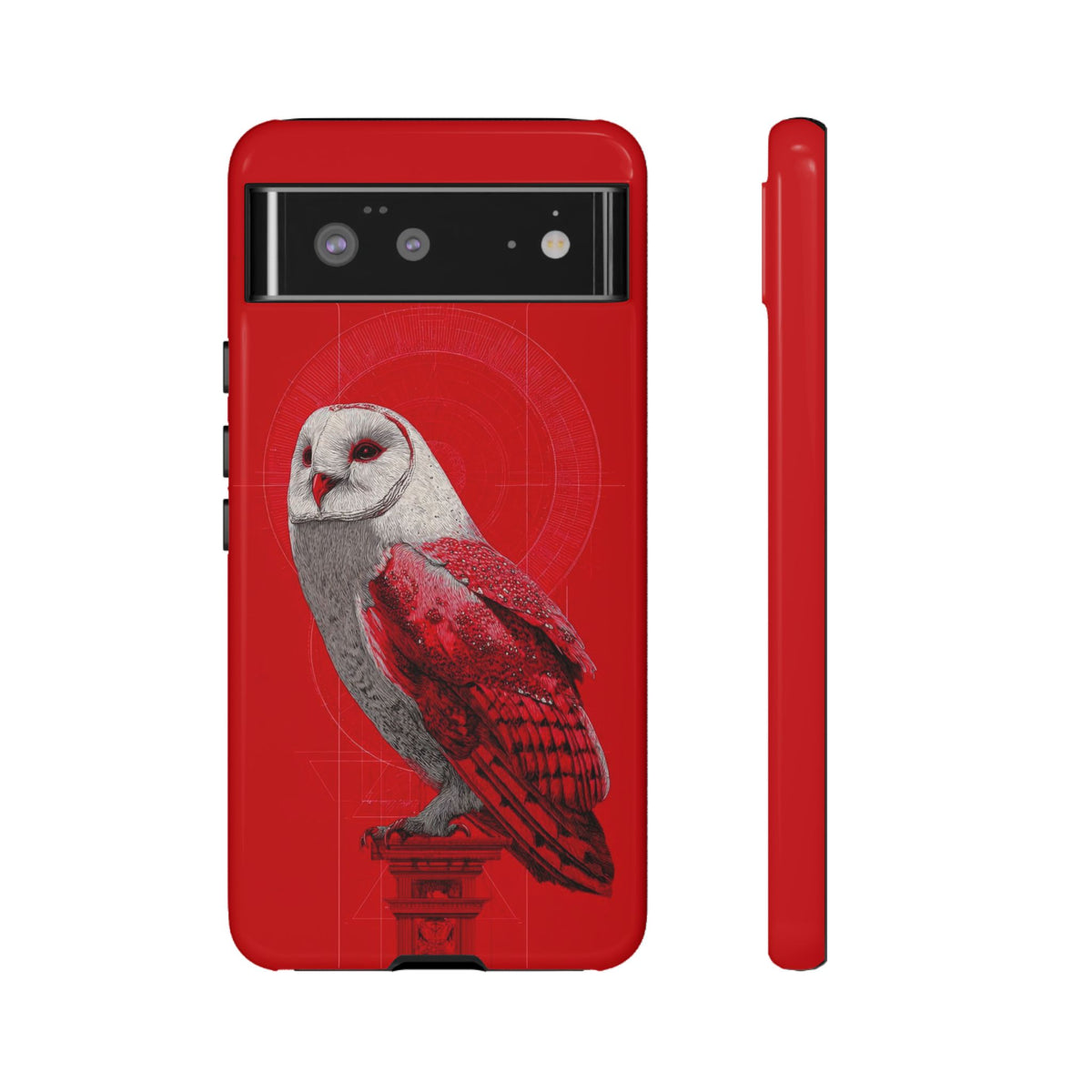 The Owl - Etching Style Series Graphic Tough Phone Cases