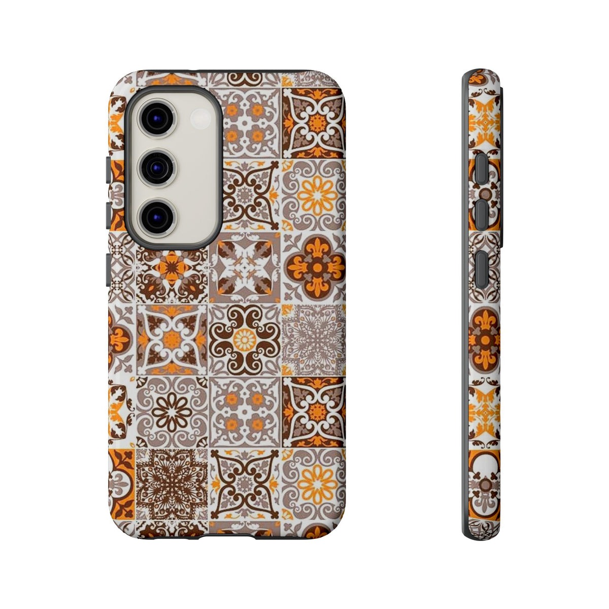 Vintage Mosaic Tile Graphic Tough Phone Cases