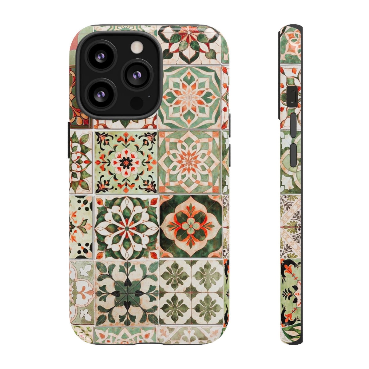 Vintage Mosaic Tile Graphic Tough Phone Cases