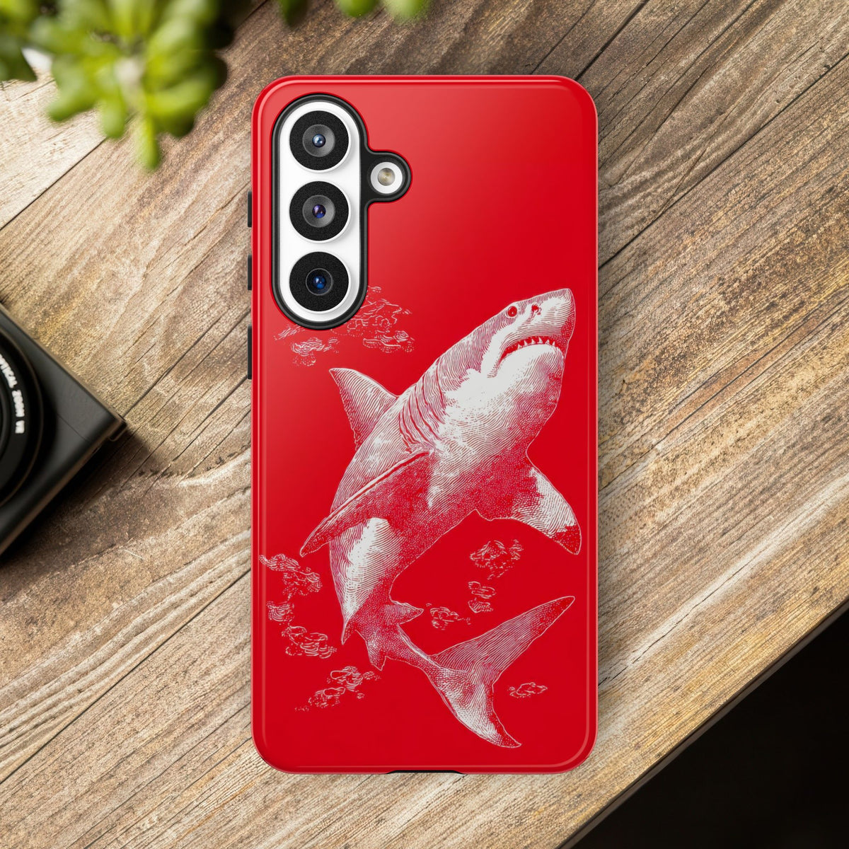 The Shark - Etching Style Series Graphic Tough Phone Cases