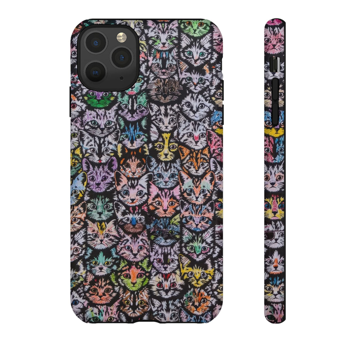 Aesthetic Cats Case - Vintage Kitty Graphic Tough Phone Cases