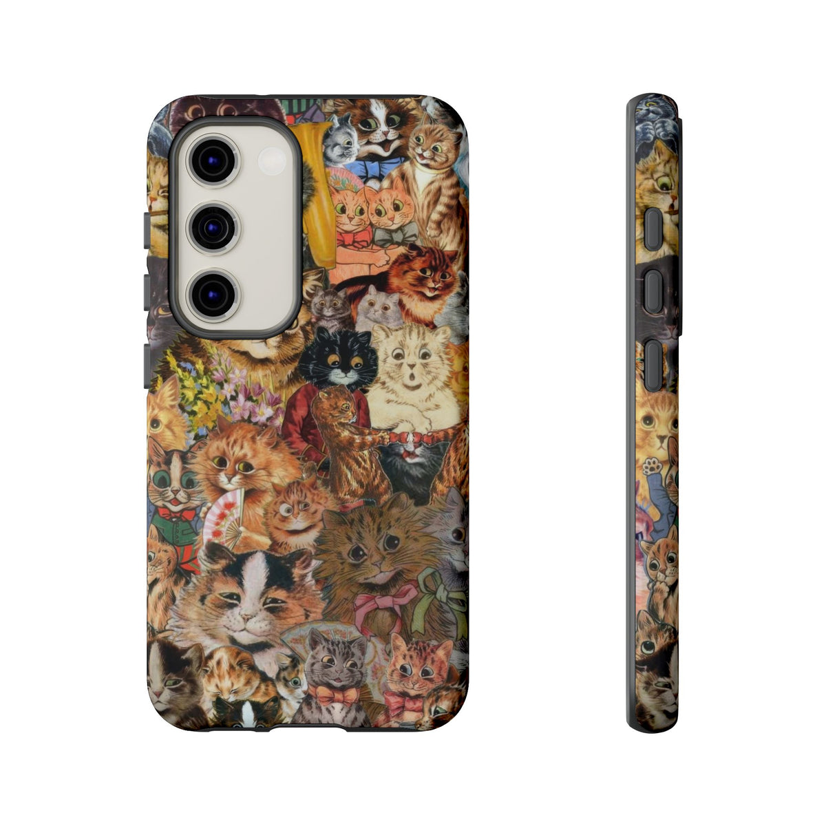 Aesthetic Cats Case - Vintage Kitty Graphic Tough Phone Cases