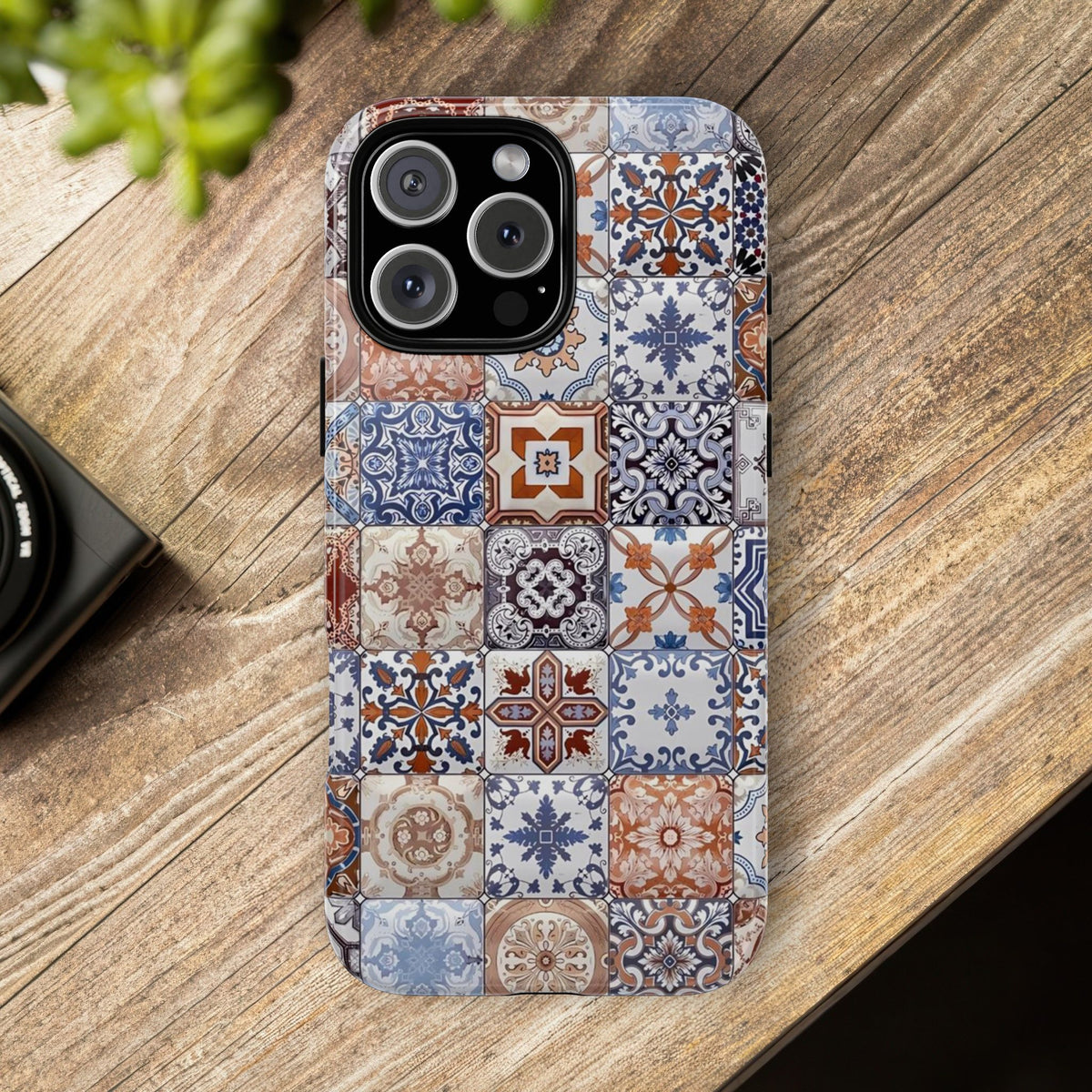 Vintage Mosaic Tile Graphic Tough Phone Cases
