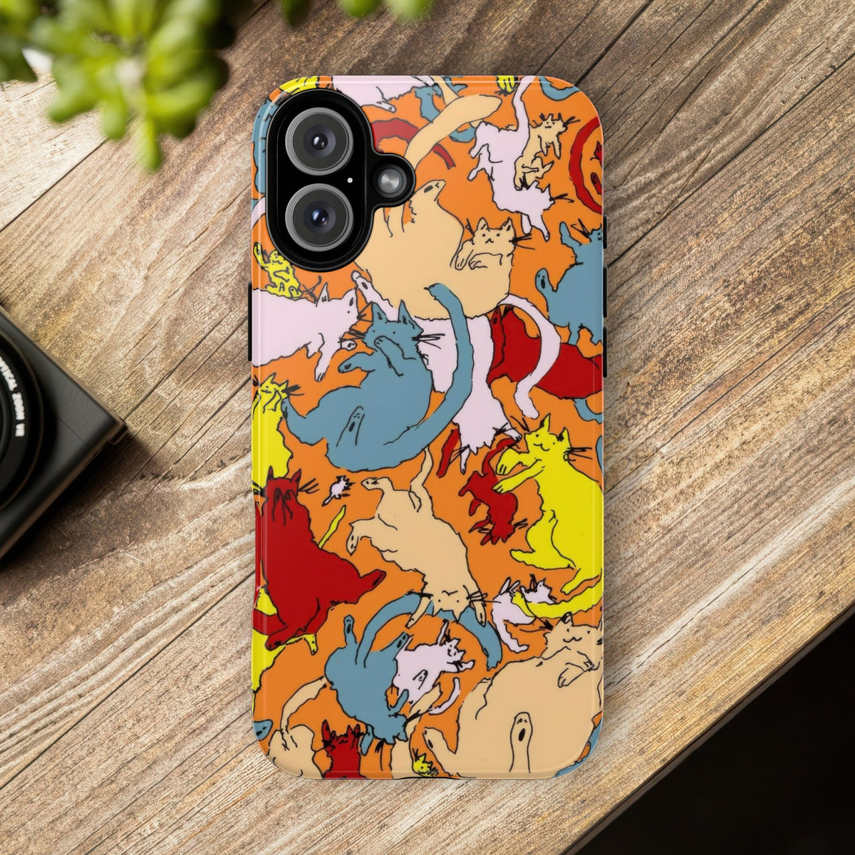 Aesthetic Cats Case - Vintage Kitty Graphic Tough Phone Cases