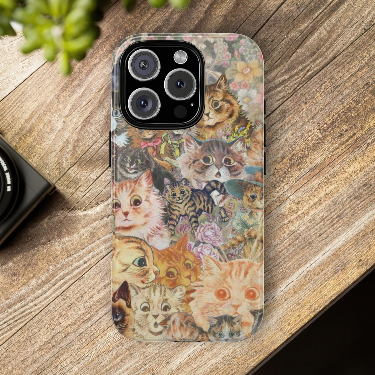 Aesthetic Cats Case - Vintage Kitty Graphic Tough Phone Cases
