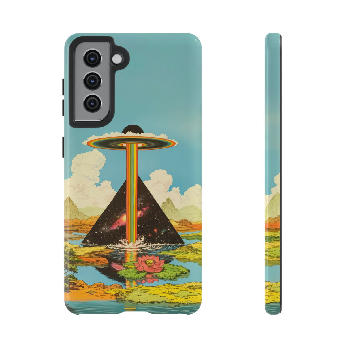 Vintage Alien UFO Graphic Tough Phone Cases