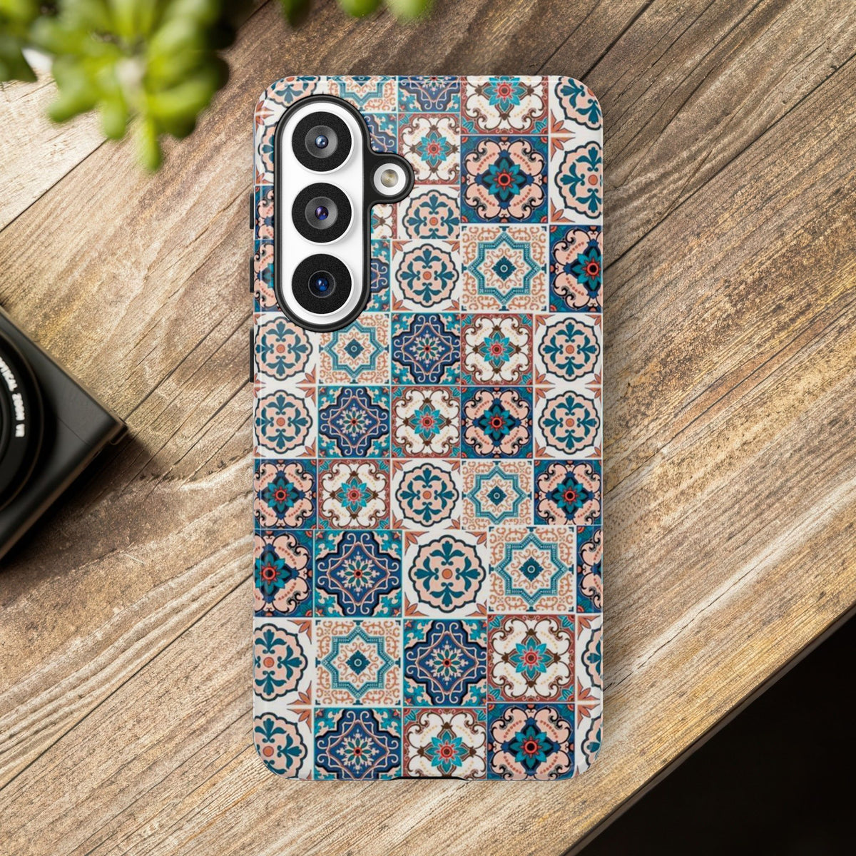 Vintage Mosaic Tile Graphic Tough Phone Cases