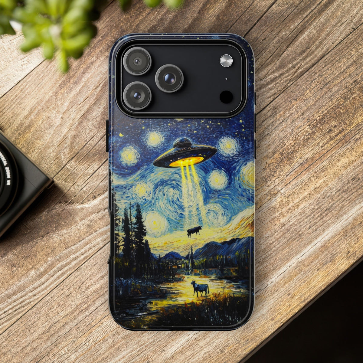 Vintage Alien UFO Graphic Tough Phone Cases