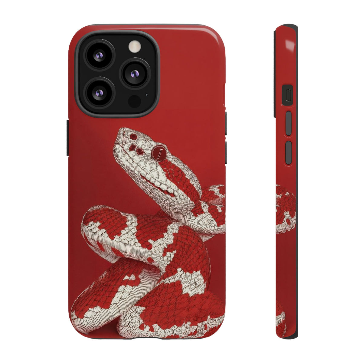 The Snake - Etching Style Series Graphic Tough Phone Cases