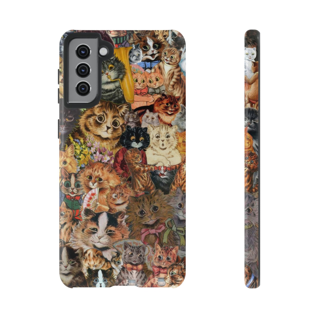 Aesthetic Cats Case - Vintage Kitty Graphic Tough Phone Cases