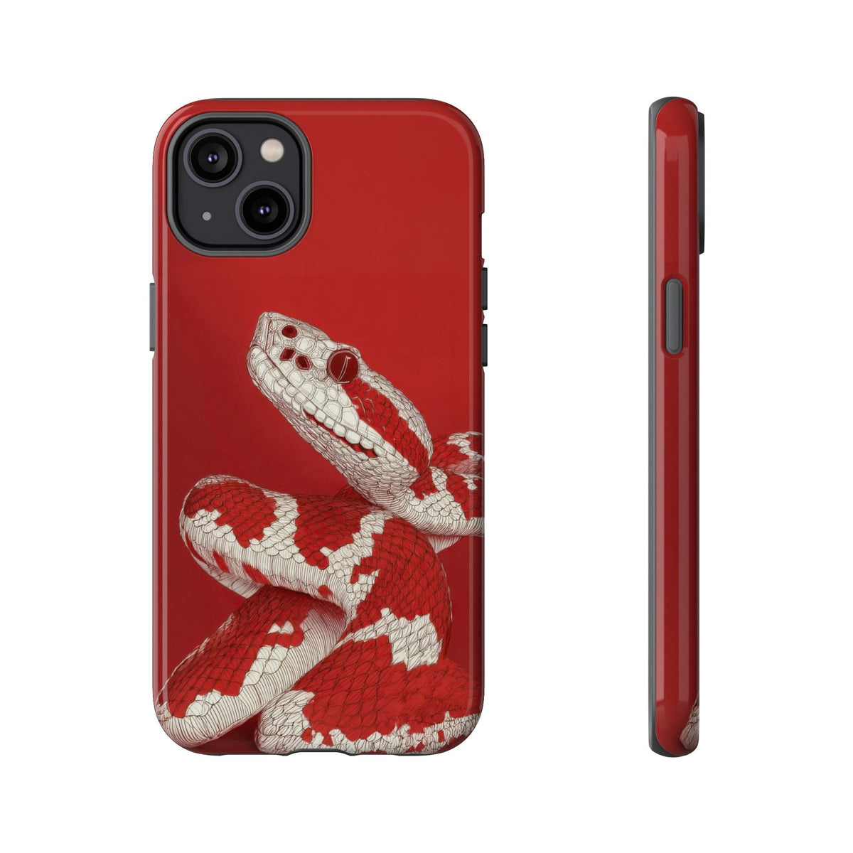 The Snake - Etching Style Series Graphic Tough Phone Cases