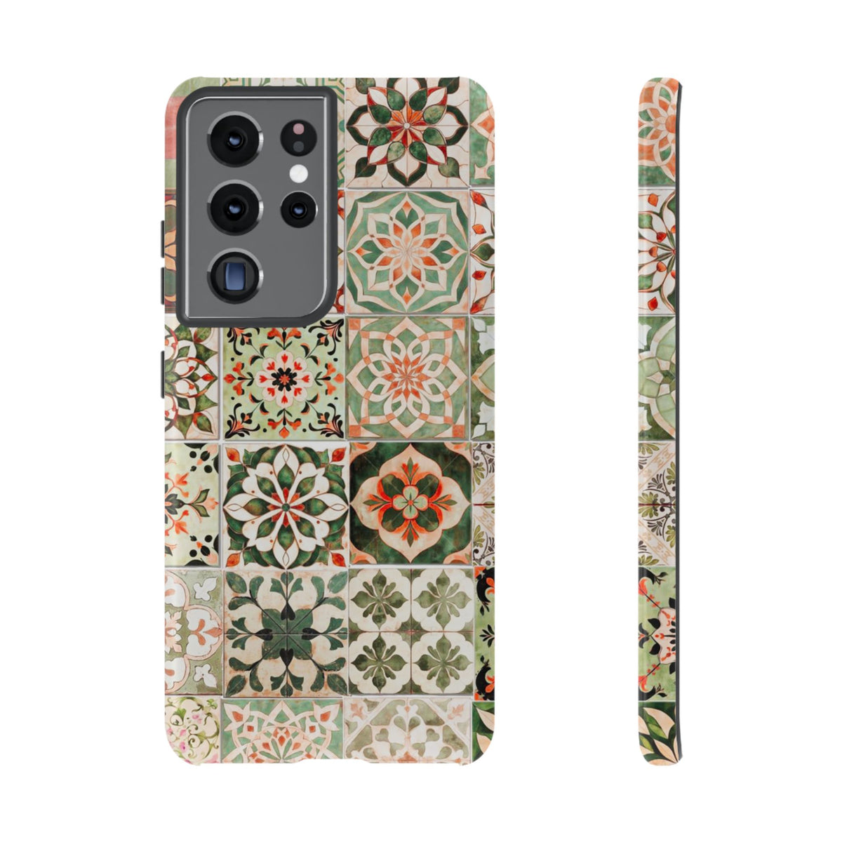 Vintage Mosaic Tile Graphic Tough Phone Cases