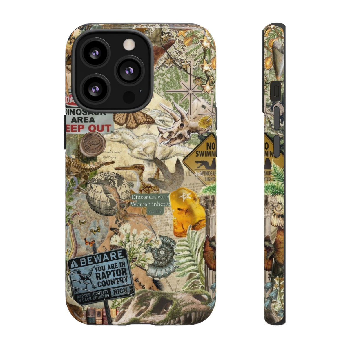 Aesthetic Dinosaur Case - Vintage Jurassic World Graphic Tough Phone Cases