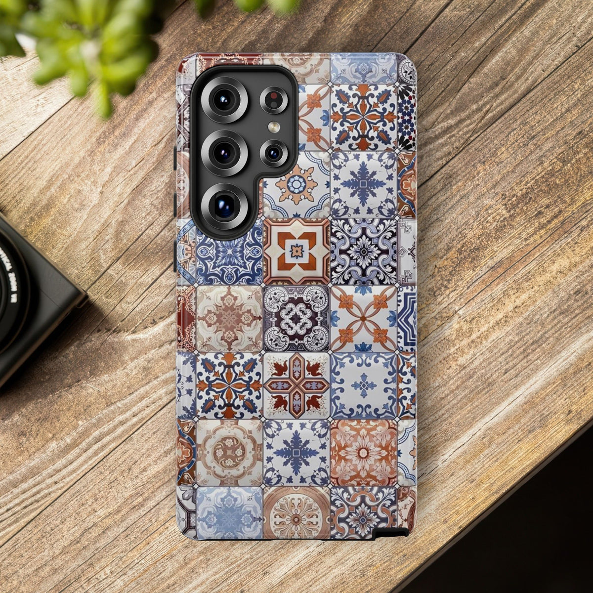 Vintage Mosaic Tile Graphic Tough Phone Cases