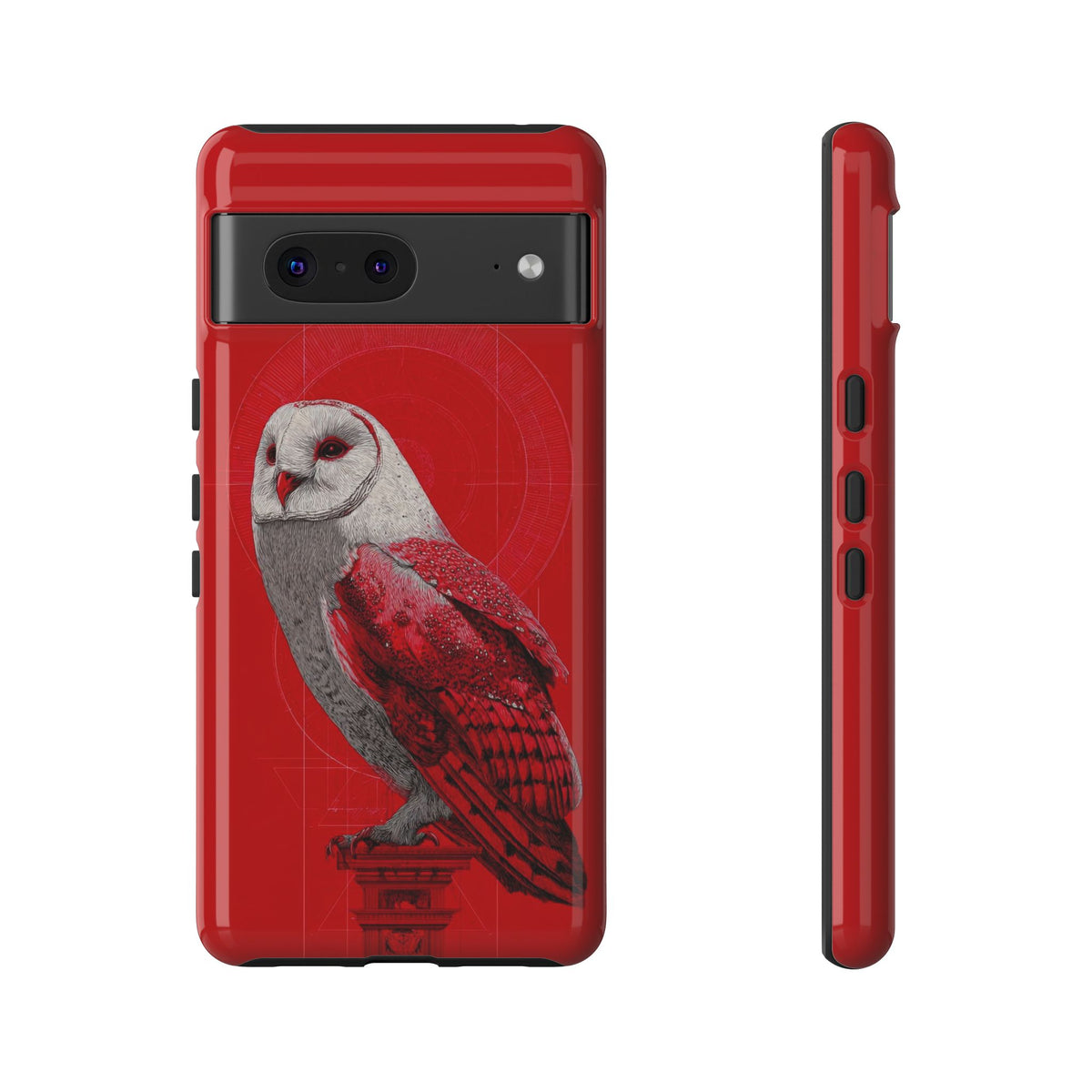 The Owl - Etching Style Series Graphic Tough Phone Cases