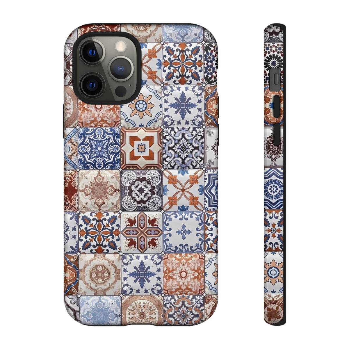 Vintage Mosaic Tile Graphic Tough Phone Cases