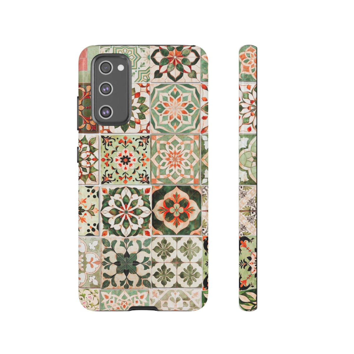Vintage Mosaic Tile Graphic Tough Phone Cases