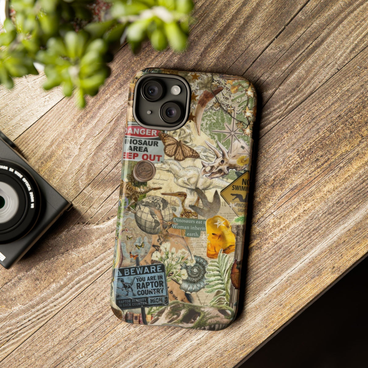 Aesthetic Dinosaur Case - Vintage Jurassic World Graphic Tough Phone Cases