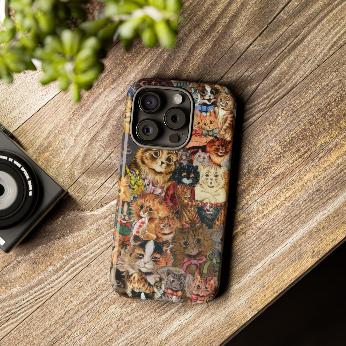 Aesthetic Cats Case - Vintage Kitty Graphic Tough Phone Cases