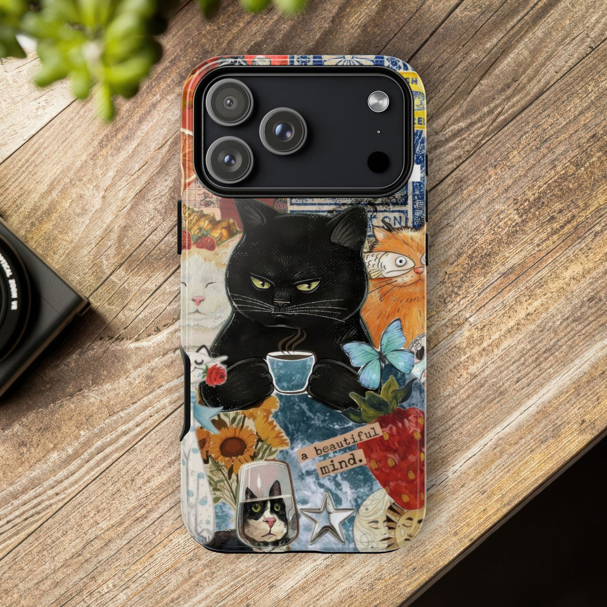 Aesthetic Cats Case - Vintage Kitty Graphic Tough Phone Cases
