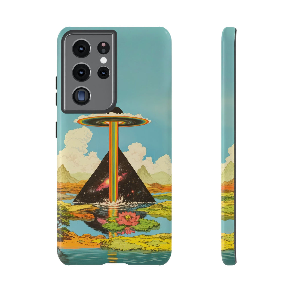 Vintage Alien UFO Graphic Tough Phone Cases