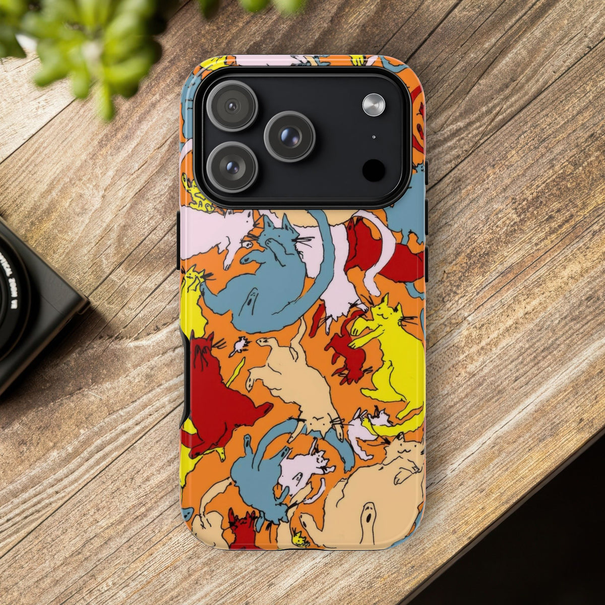 Aesthetic Cats Case - Vintage Kitty Graphic Tough Phone Cases