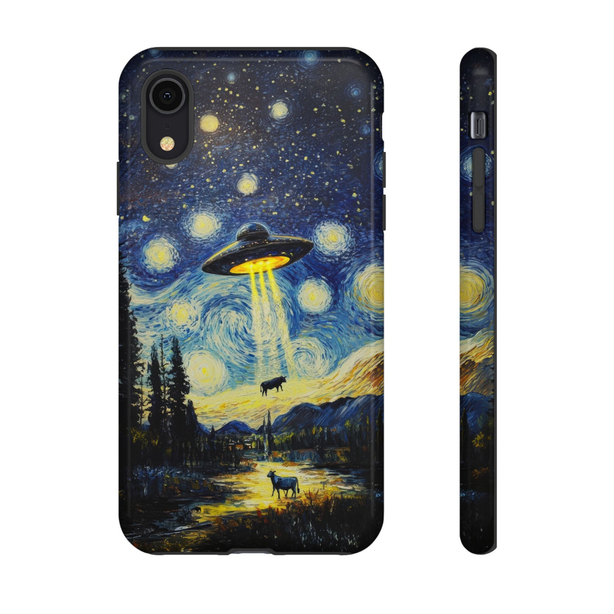Vintage Alien UFO Graphic Tough Phone Cases